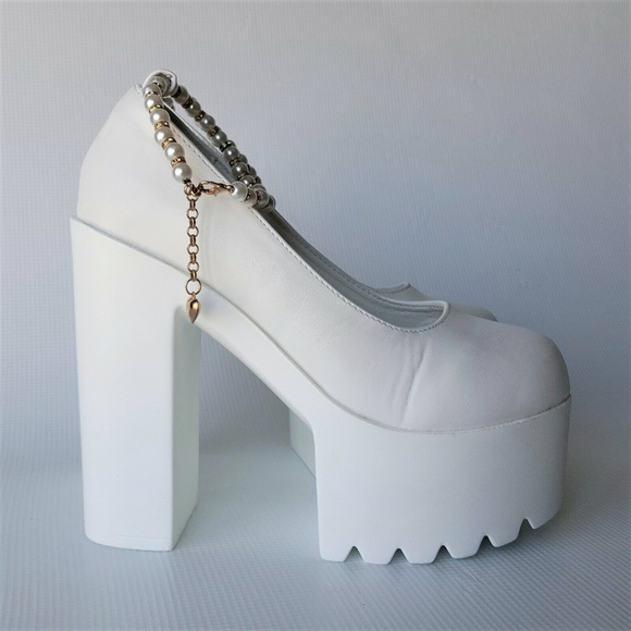 MEILANYA Chunky Platform Ankle Strappy Buckle 7.5 - Picture 4 of 8